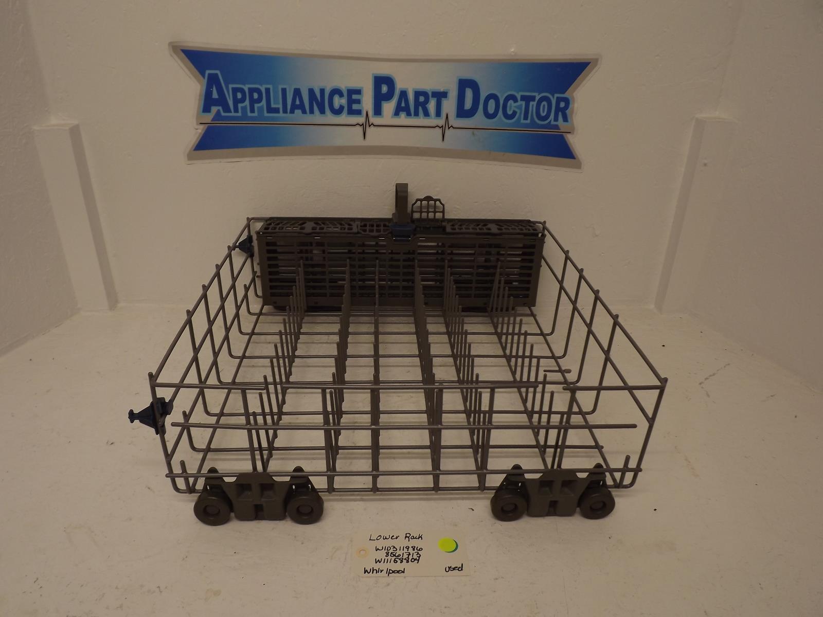 Whirlpool Dishwasher W10311986 8561713 W11158804 Lower Rack Used Whirlpool Dishwasher W10311986 8561713 W11158804 Lower Rack Used
